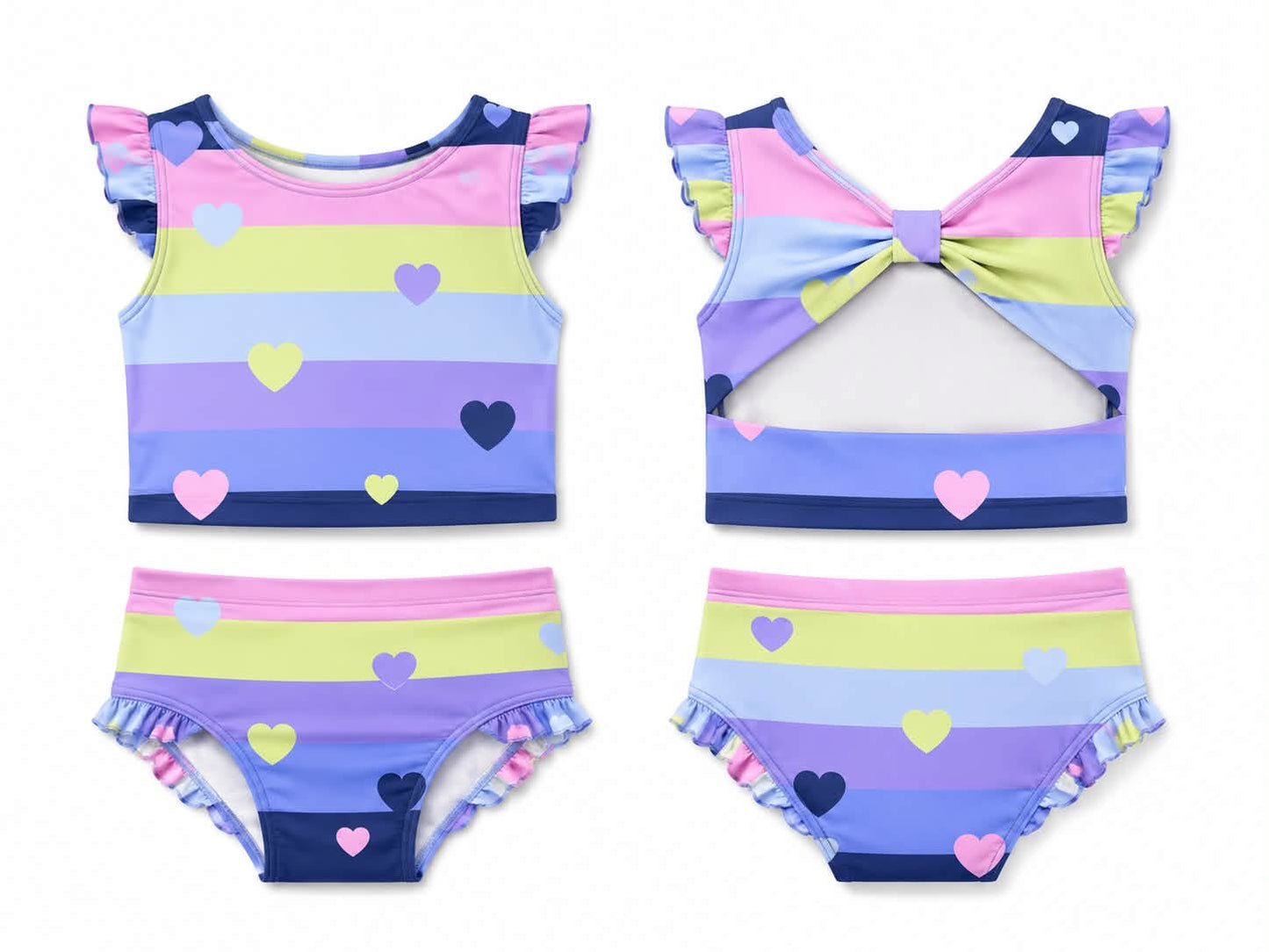 (2026 Fall Swim) 2pc Swim HEARTS