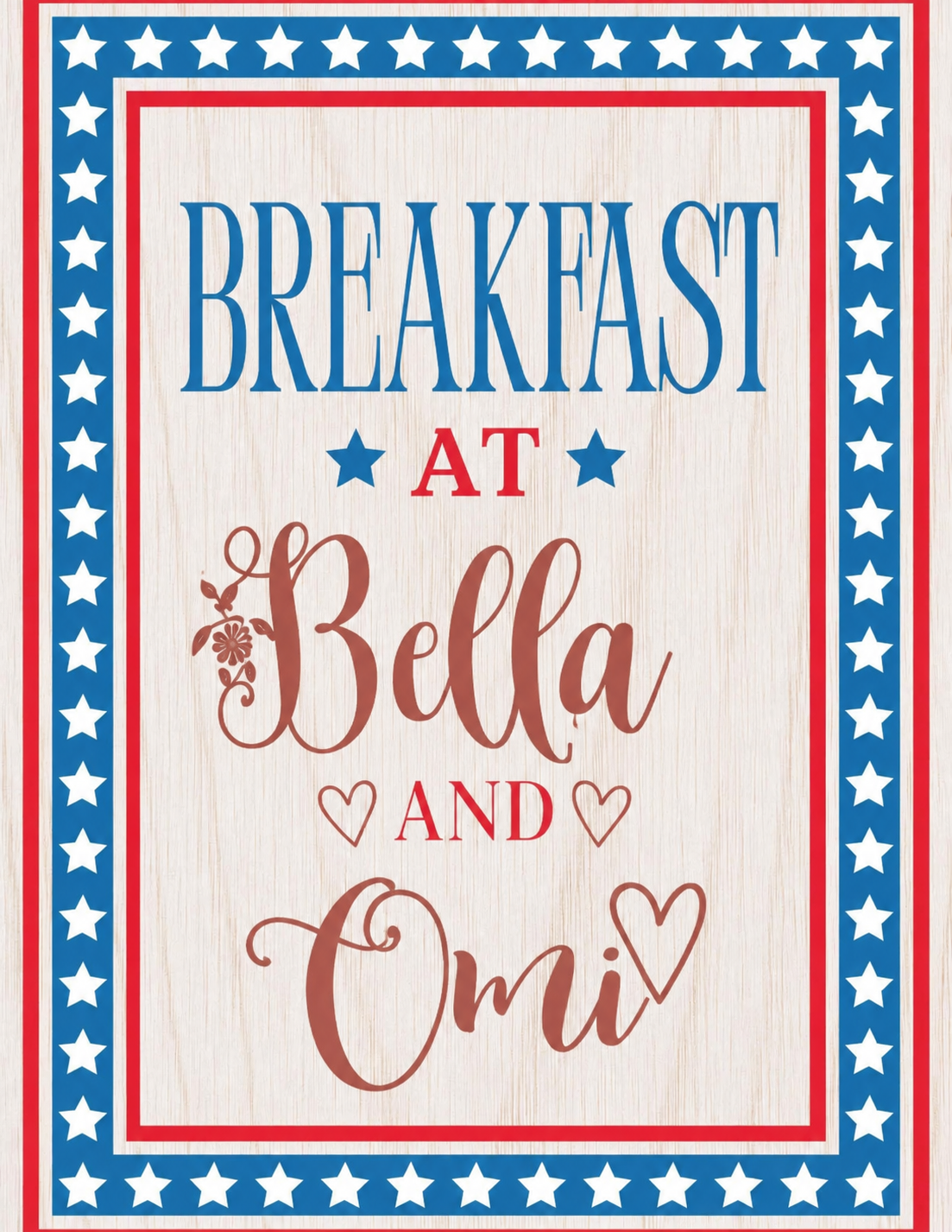 Extras (2026 Memorial Day Bash) Breakfast at Bella & Omi 💎