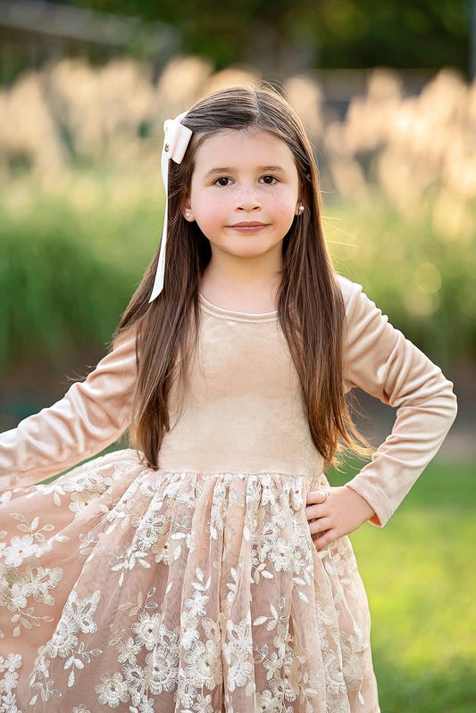 Extras (2025 Thanksgiving) Long Sleeve Tulle Dress