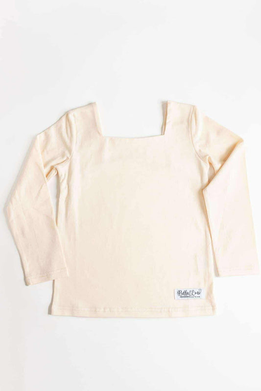 Extras (2025 Thanksgiving) Cream Pinafore Layering Top