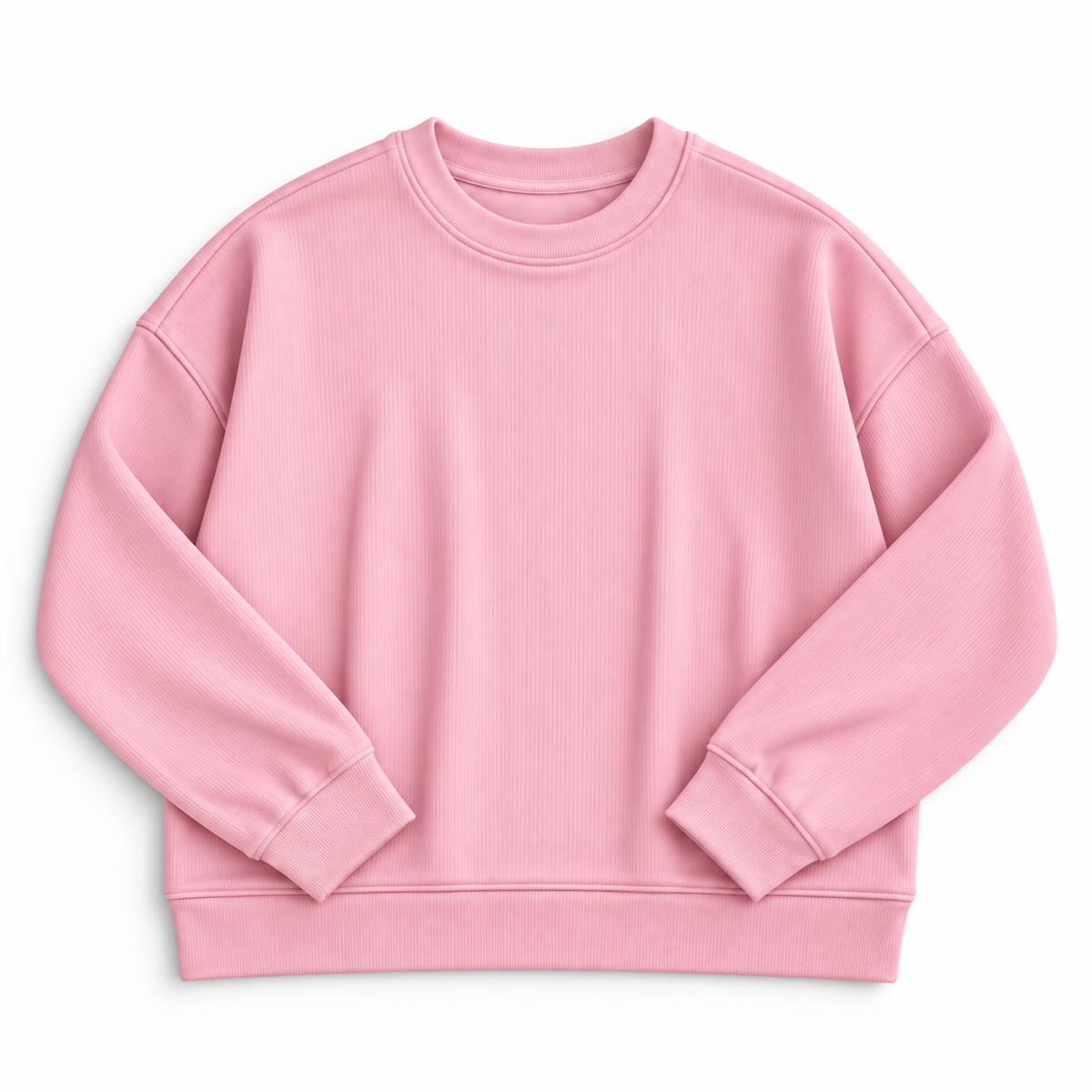 (2026 Mommy & Me Ribbed Joggers) Pink Mommy Top