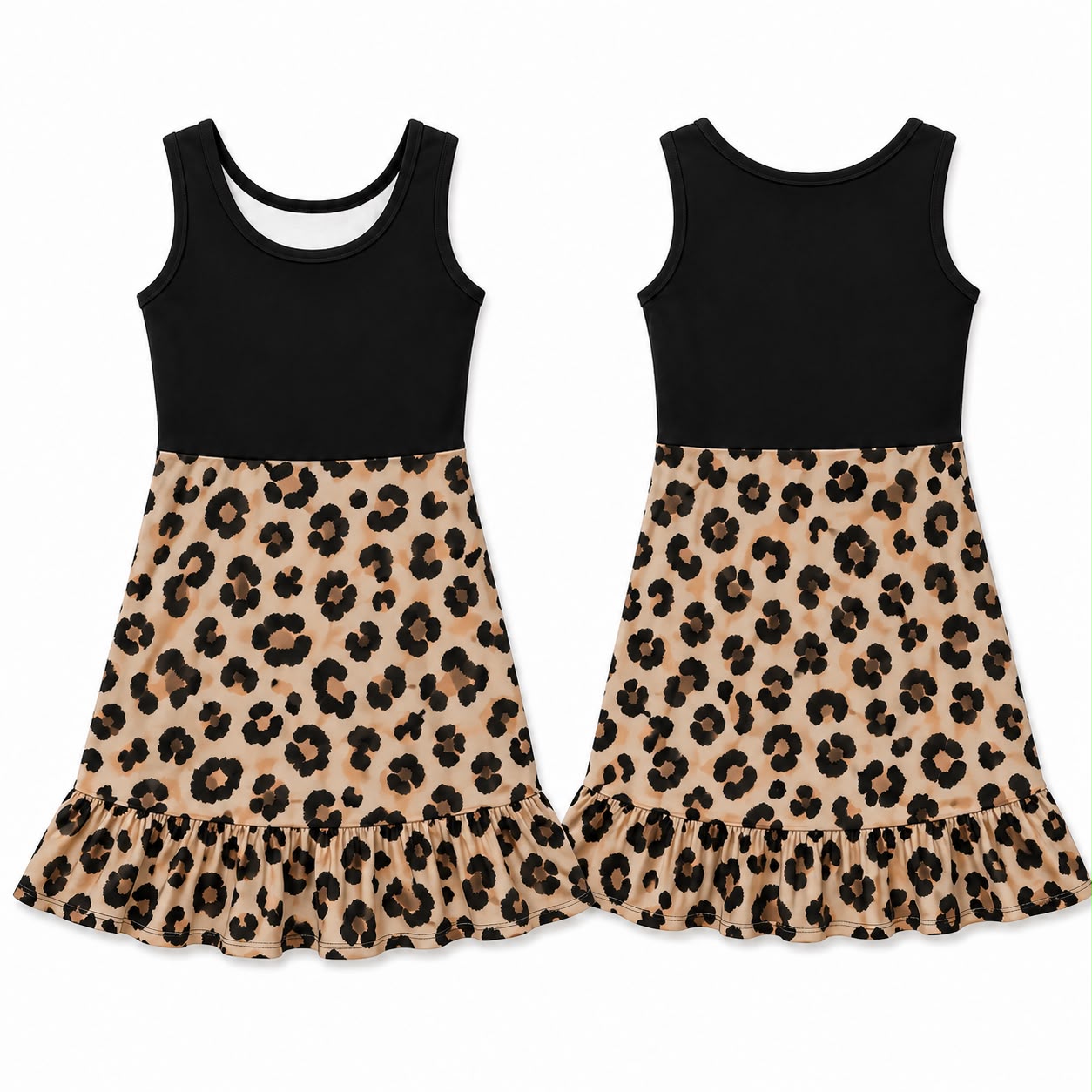 (2026 Mommy & Me Athletics) Leopard Athletic Dress