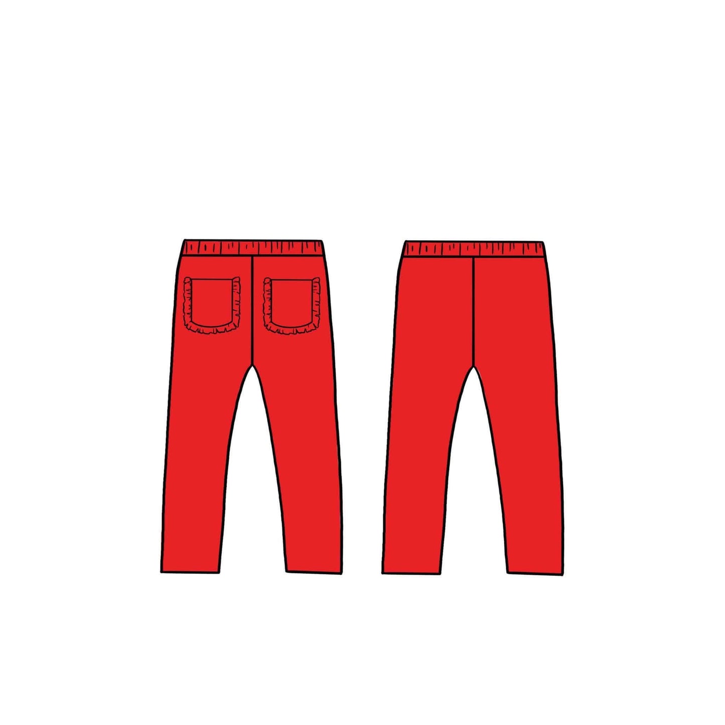 (2026 Christmas BYOP) Red Leggings