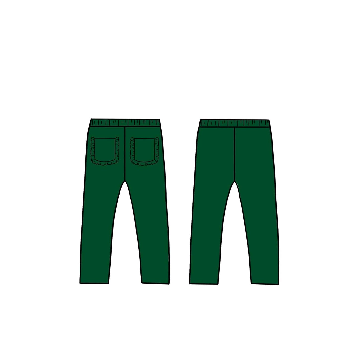 (2026 Fall BYOP) Ruffle Butt Dark Green