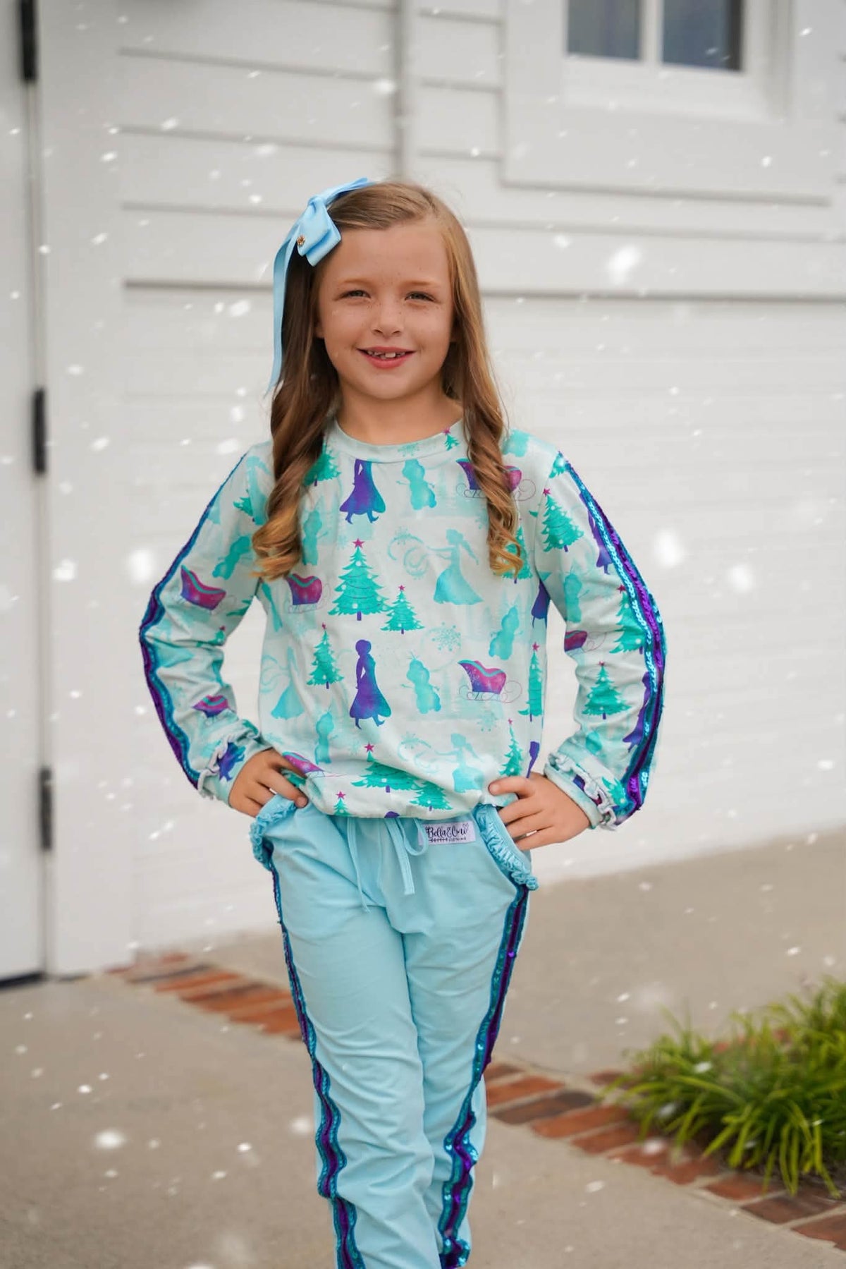 (2026 Character Christmas) Ice Princess Sequin Jogger