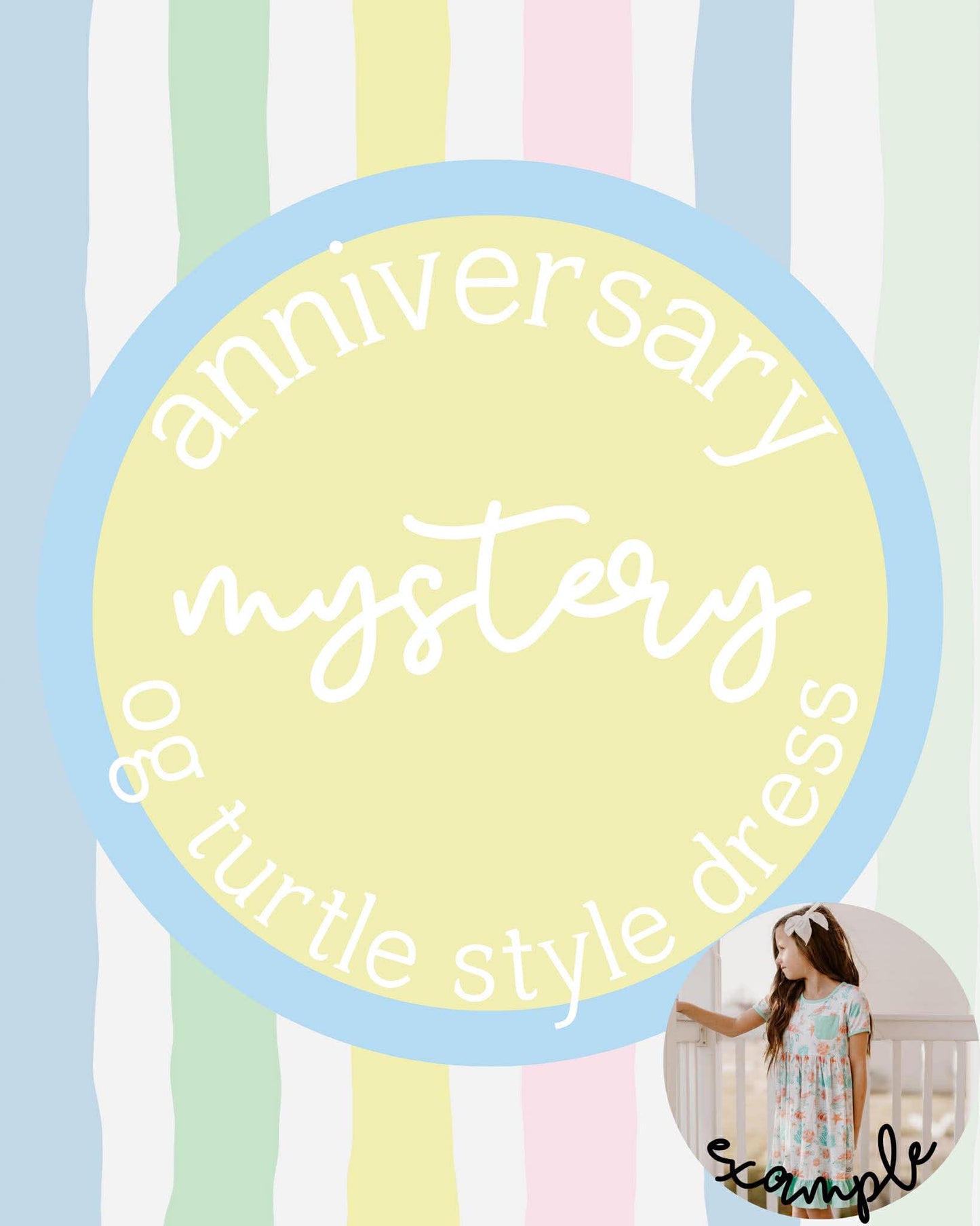 EXTRAS (2026 Anniversary Sale) LIMITED EDITION Mystery OG Turtle Style Twirl Dress (Past Turtle Print!)