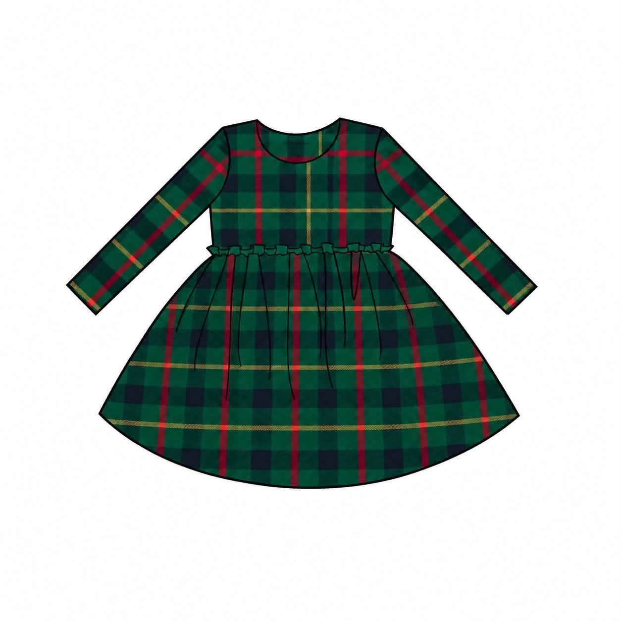 (2026 Christmas BYOP) Plaid Long Sleeve Top