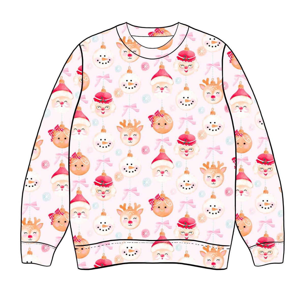 (2026 Christmas BYOP) Vintage Ornaments Sweatshirt