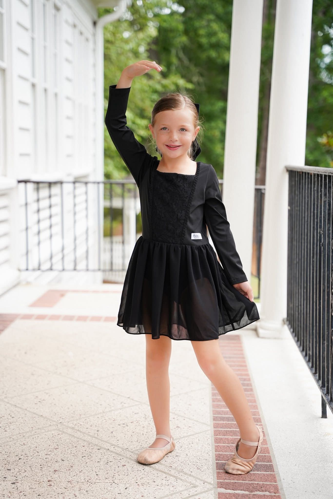 Extras (2025 Dance Collection) Long Sleeve Black Leo