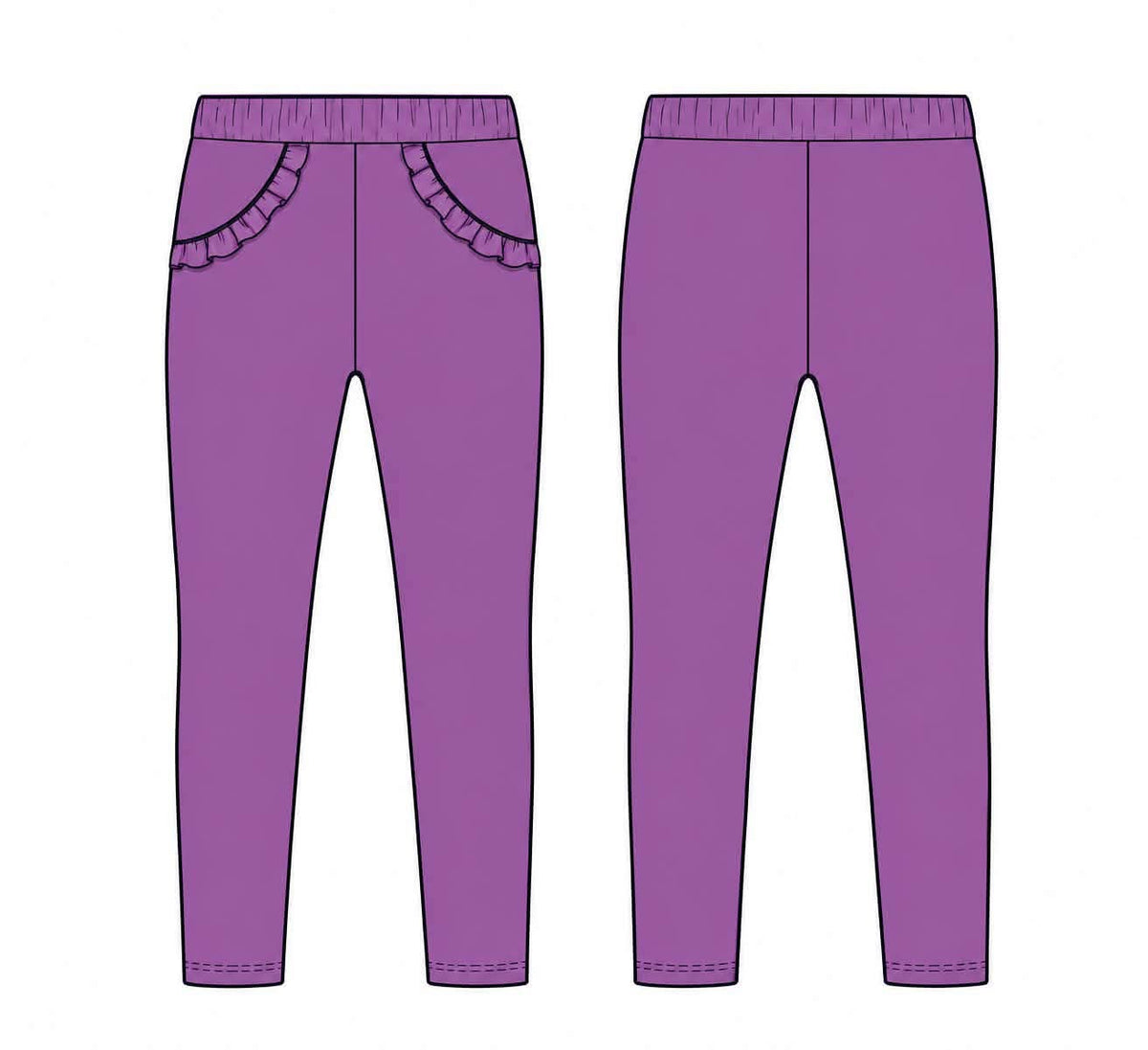 (2026 Winter Mix & Match) Purple Leggings