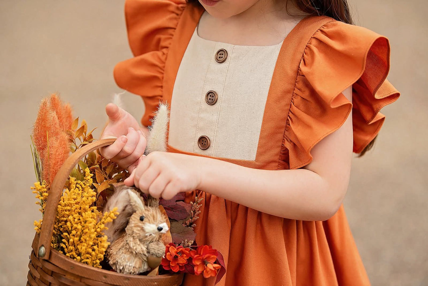 Extras (2025 Thanksgiving) Flutter Sleeve Dress
