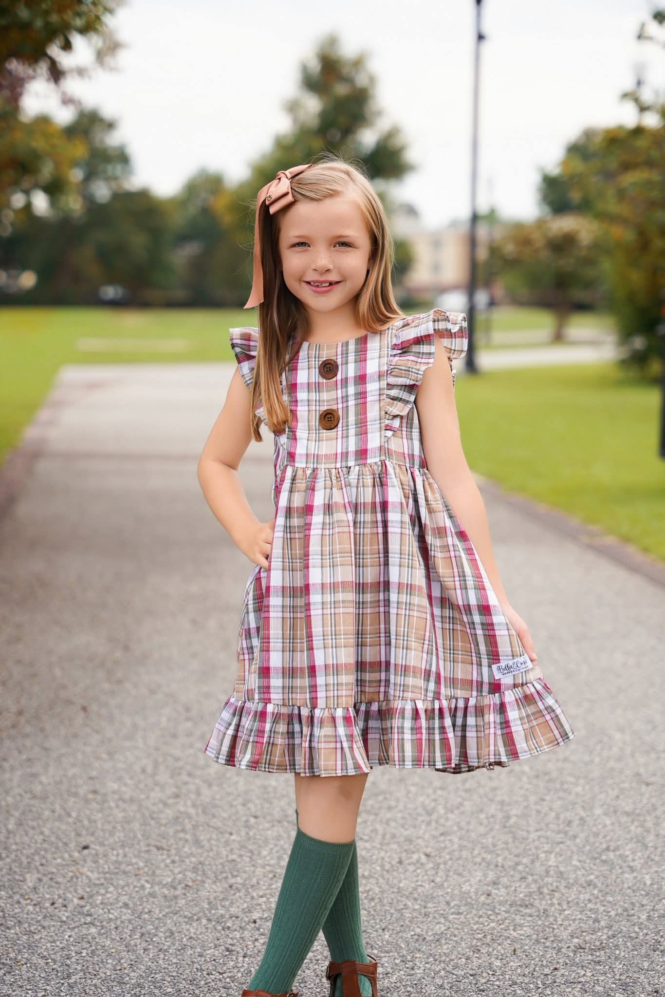 (2026 Fall Collection) Plaid Pinafore