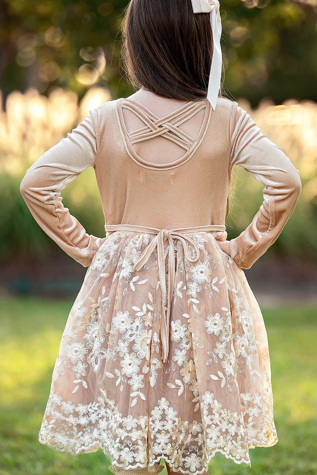Extras (2025 Thanksgiving) Long Sleeve Tulle Dress