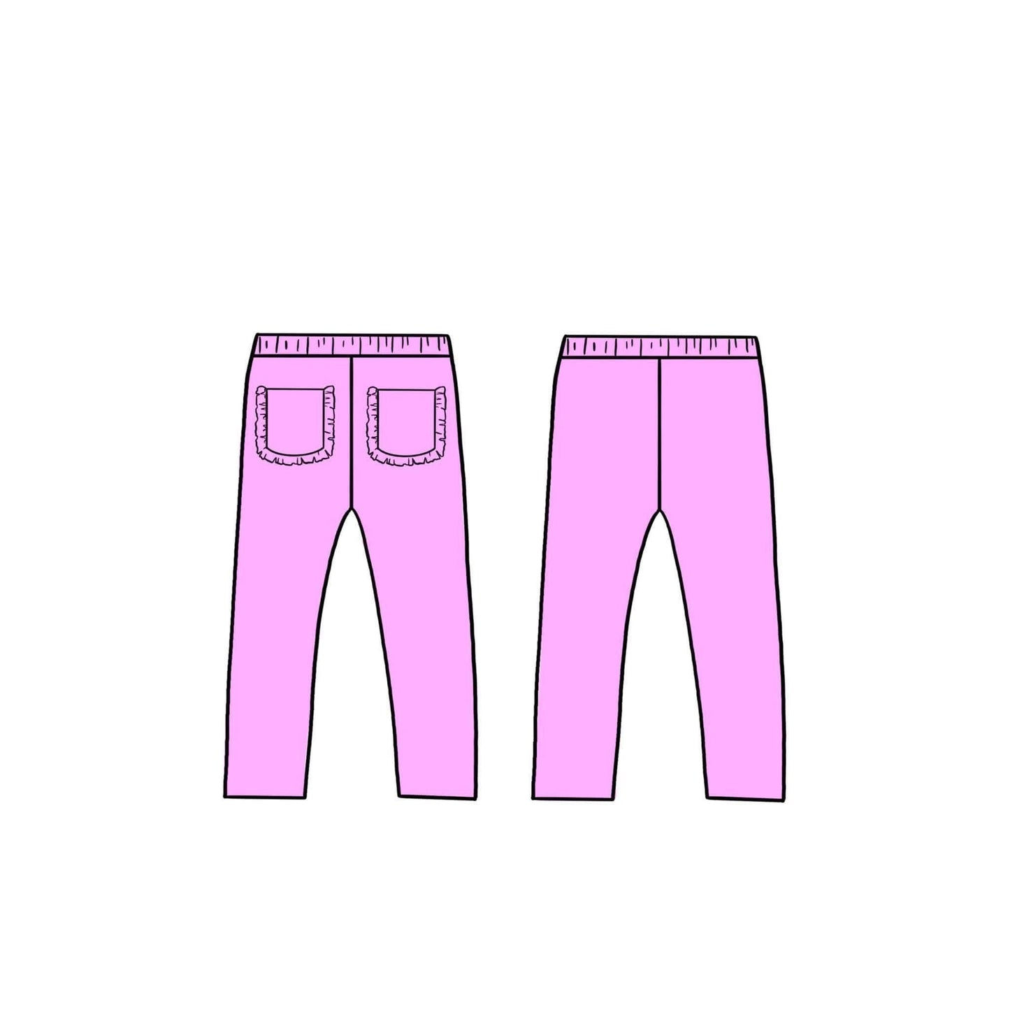 (2026 BTS BYOP) Light Pink Leggings
