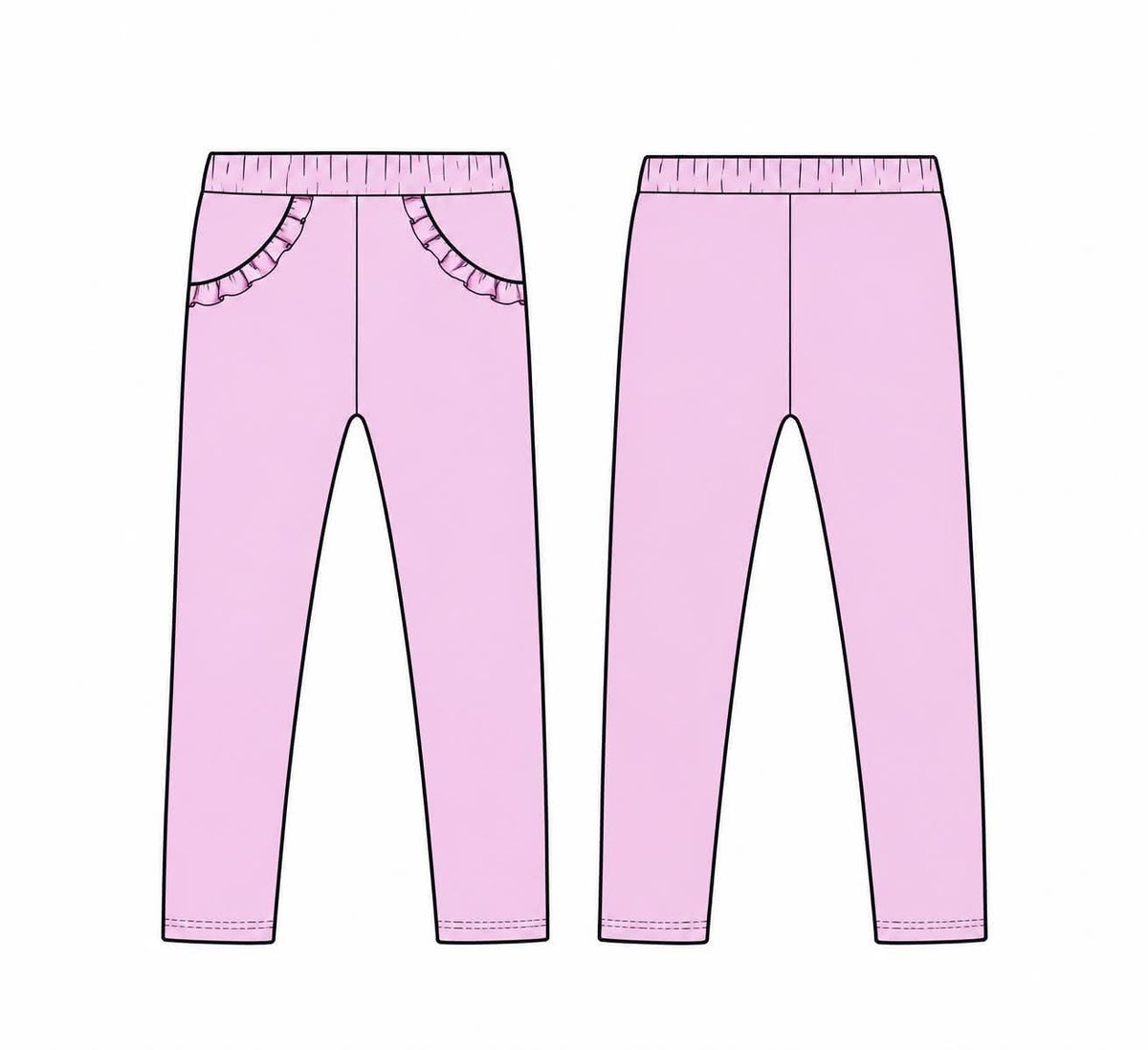 (2026 Winter Mix & Match) Pinky Purple Leggings