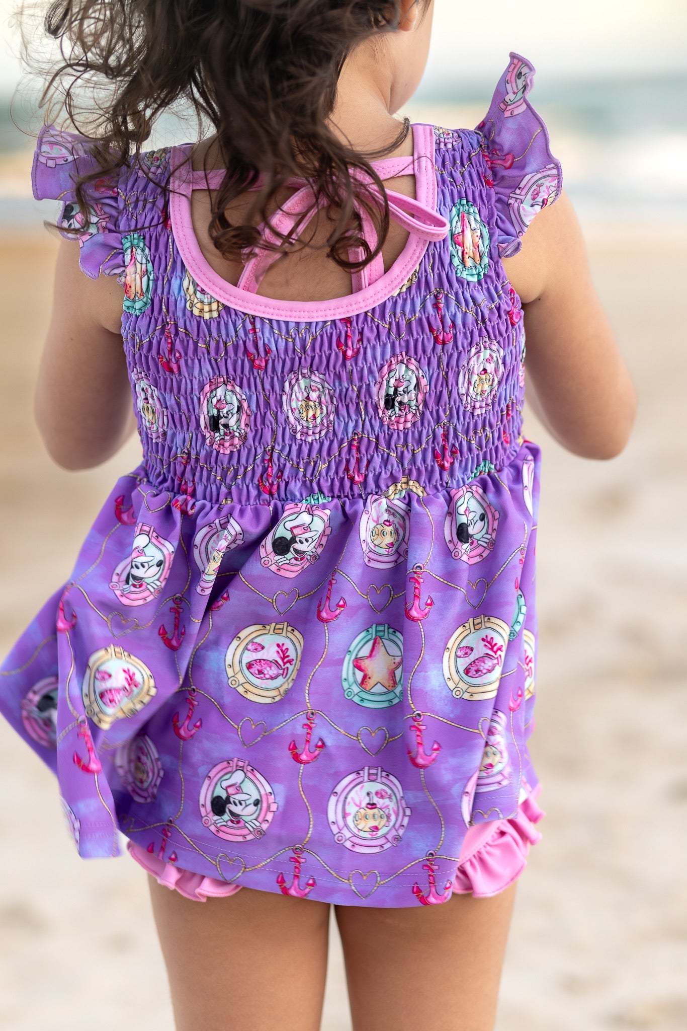 Extras (2025 Spring Break Bash) Set Sail Smocked Back Tankini