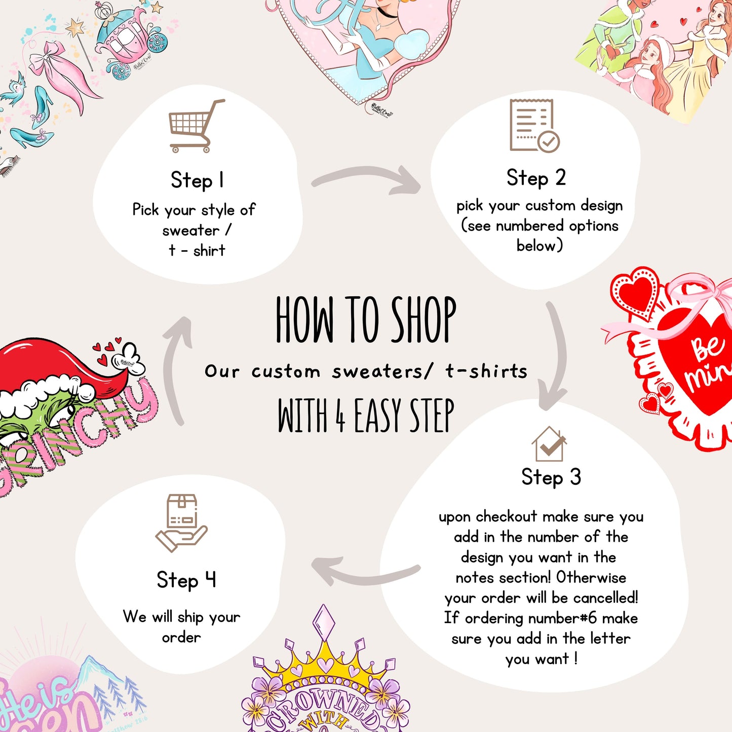 (Custom Sweatshirts & Tees) Red with Velvet Sequin Girl Sweatshirt -MUST LEAVE NOTE FOR DESIGN