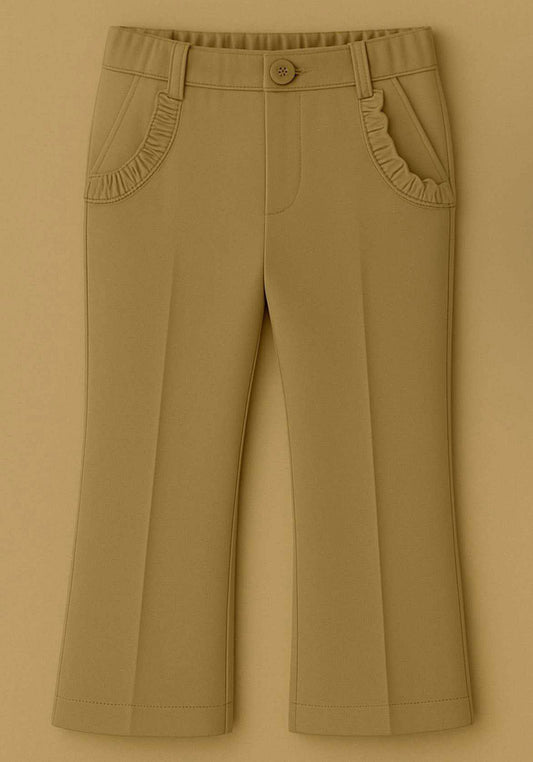 Extras (2025 Uniform Collection) Khaki Faux Button Pants