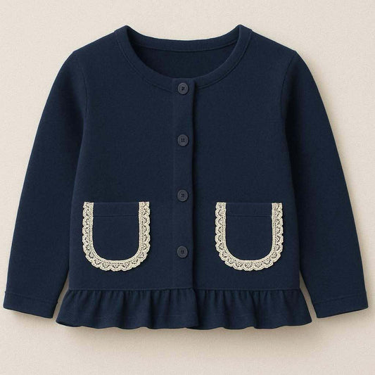 Extras (2025 Uniform Collection) Navy Pocket Cardigan
