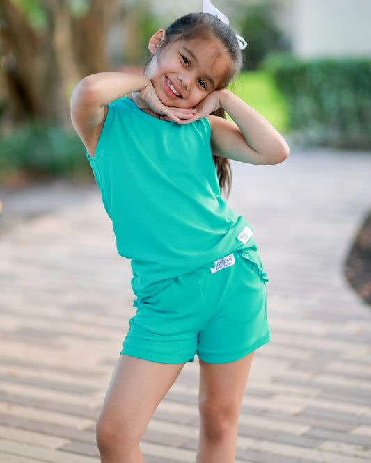 Extras (2025 Ribbed Tanks) Teal