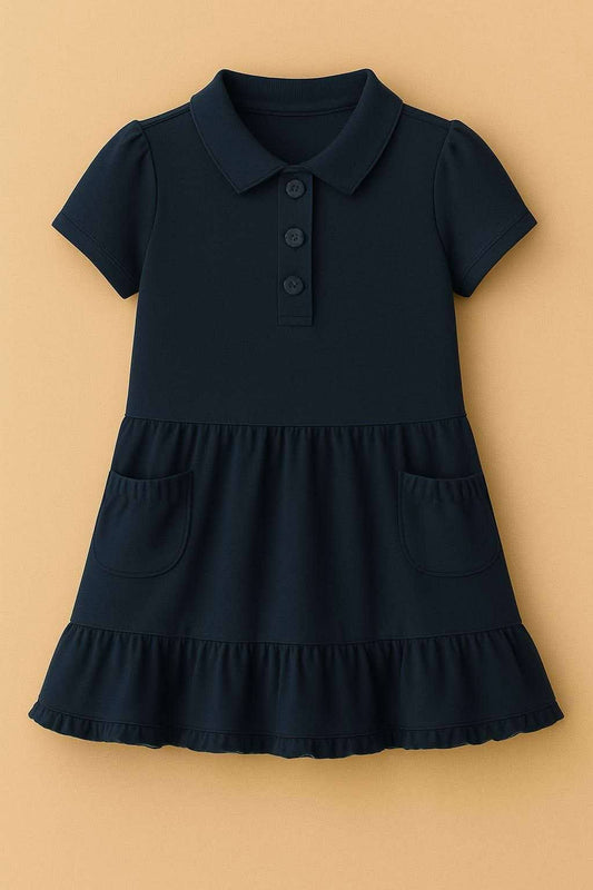 Extras (2025 Uniform Collection) Navy Traditional Collar Dress