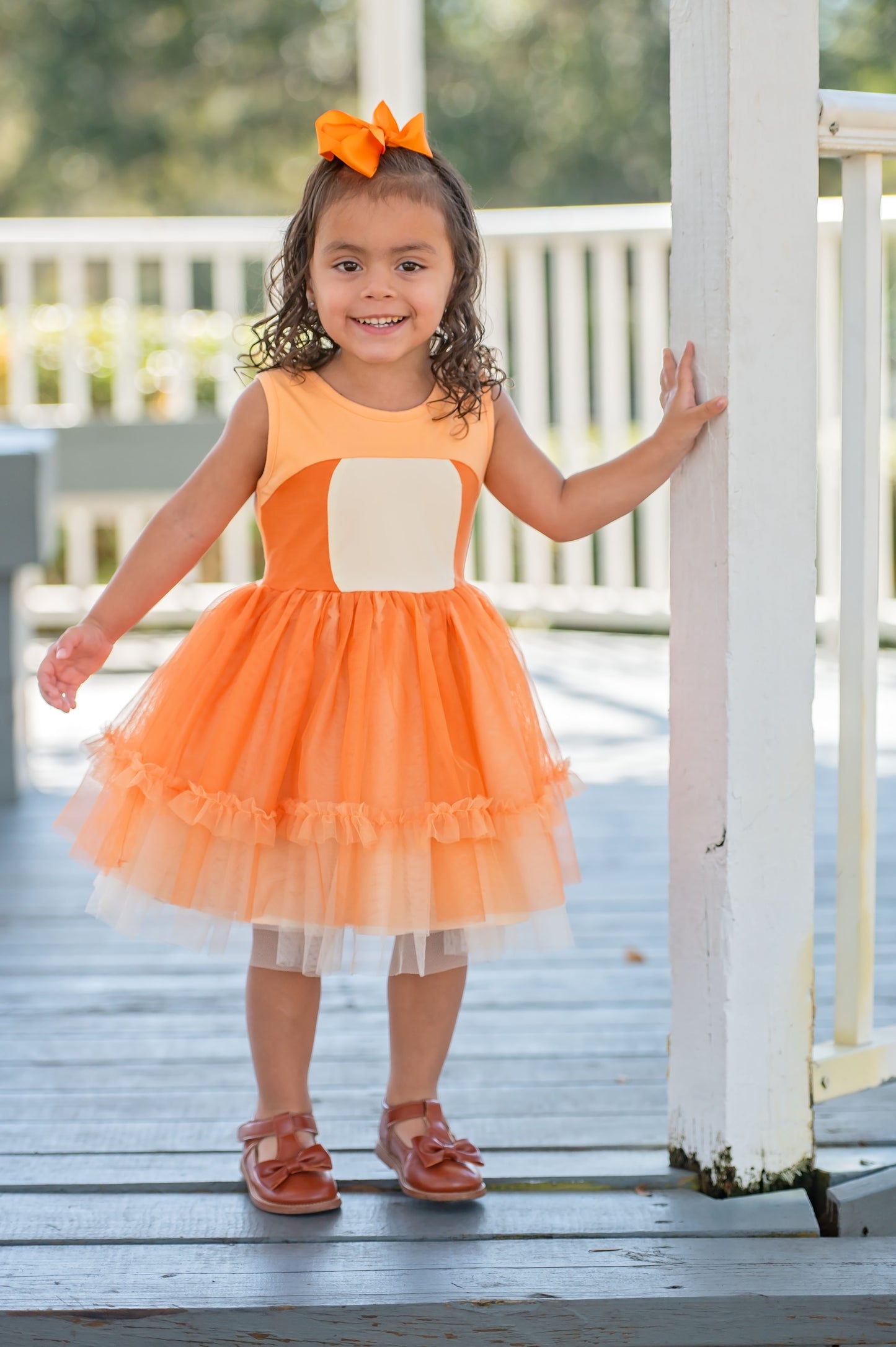 Extras (2026 Puppy Playtime) Orange Puppy Pal Tulle Dress