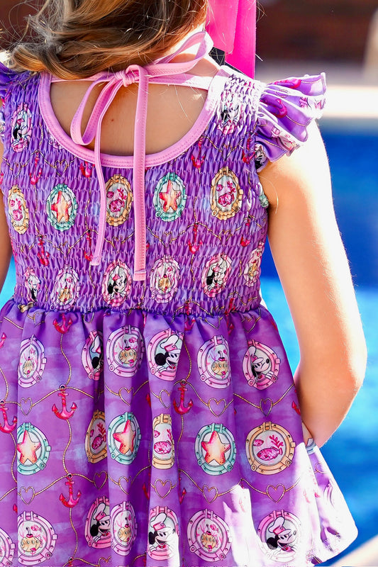 Extras (2025 Spring Break Bash) Set Sail Smocked Back Tankini