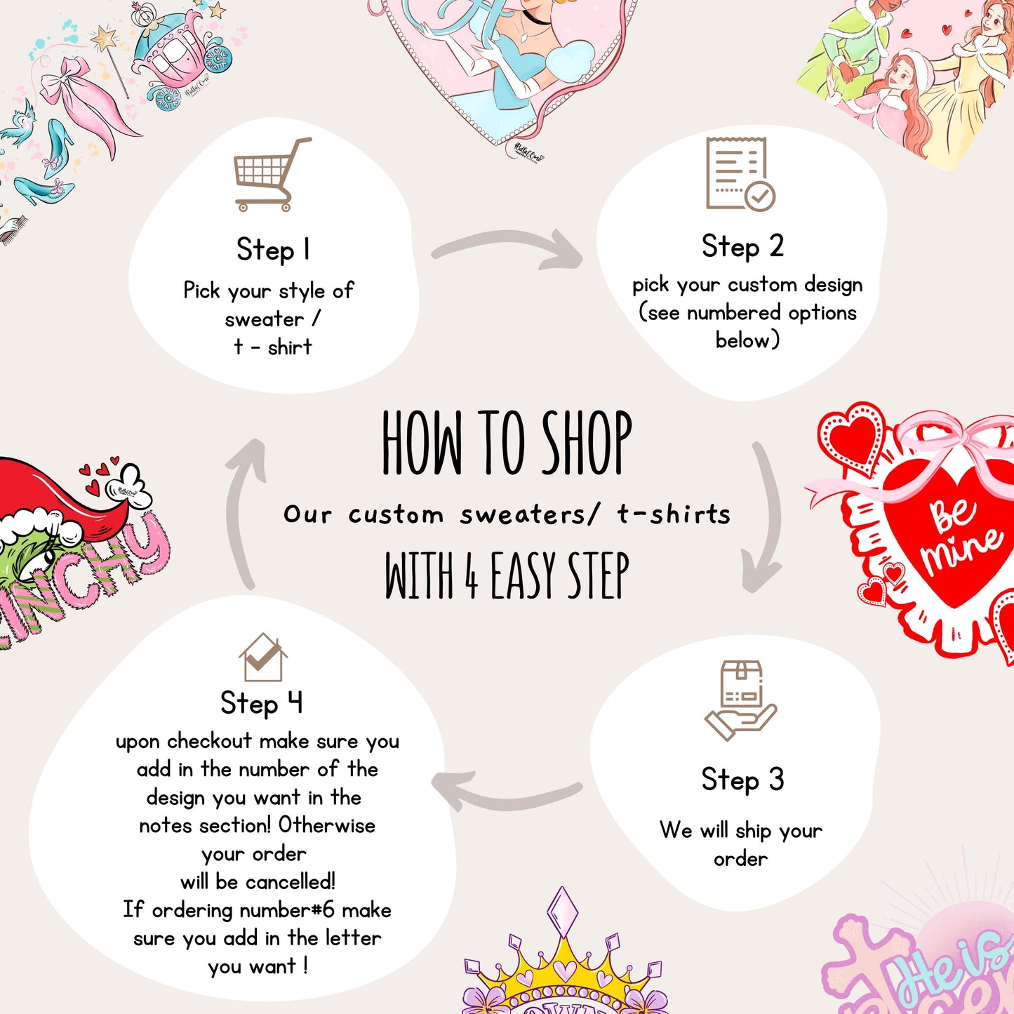 (Custom Sweatshirts & Tees) Red with Velvet Sequin Girl Sweatshirt -MUST LEAVE NOTE FOR DESIGN