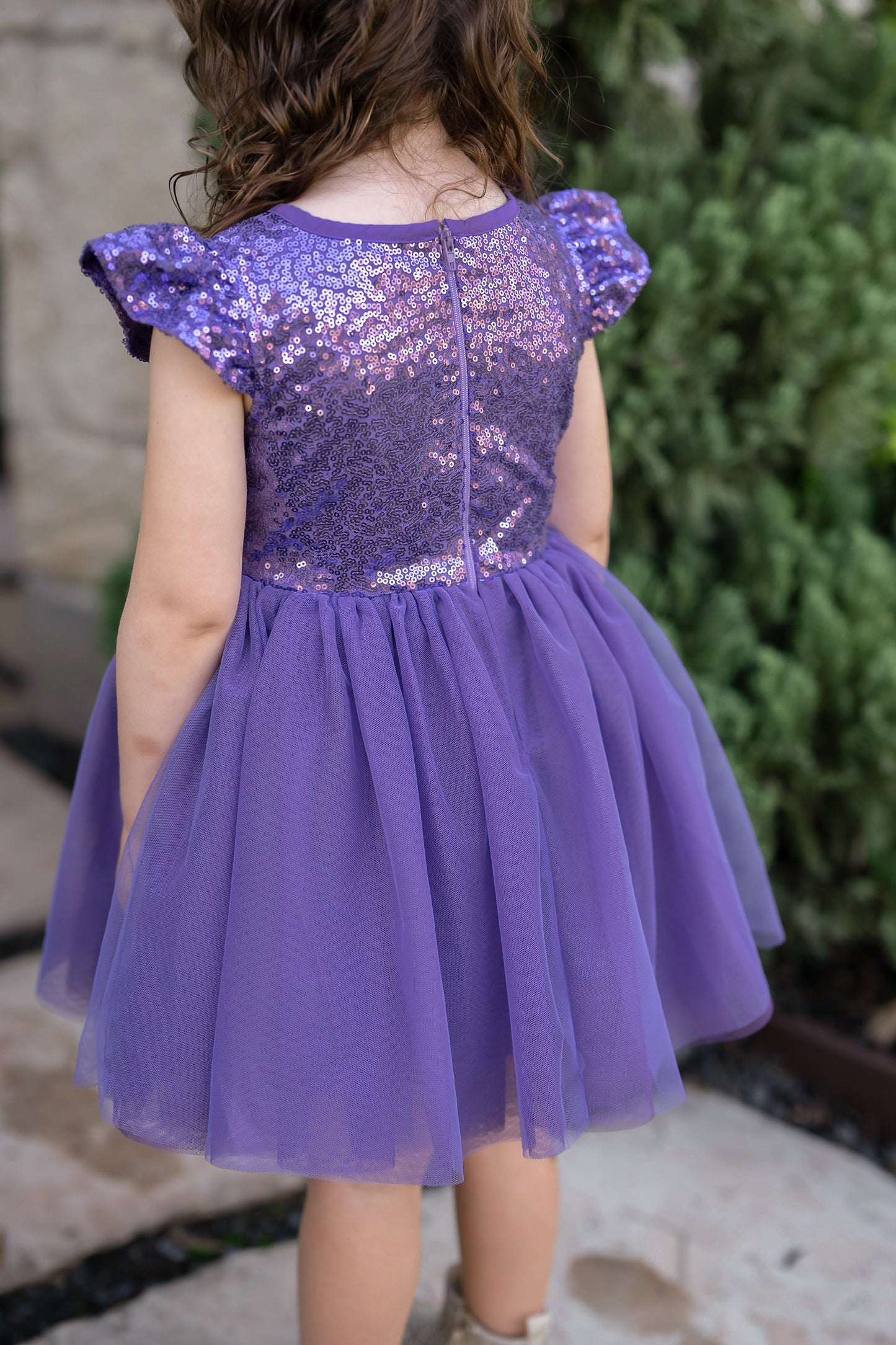 EXTRAS (2025 Easter Dresses) Purple Sequin Dress