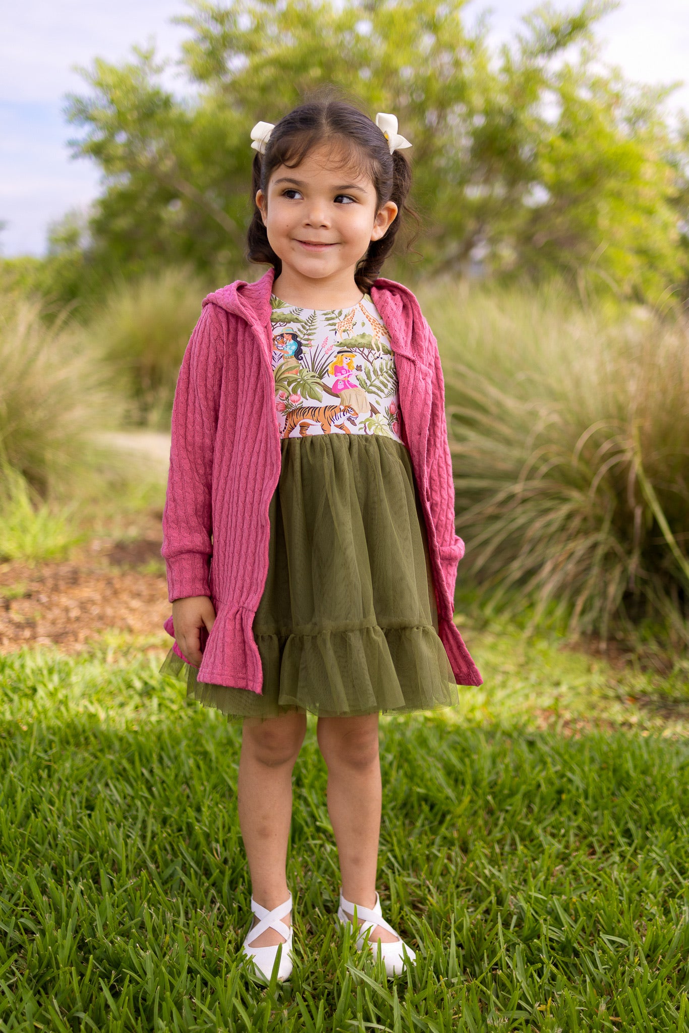 EXTRAS(2026 Cardigans) Pink Hooded Cardigan