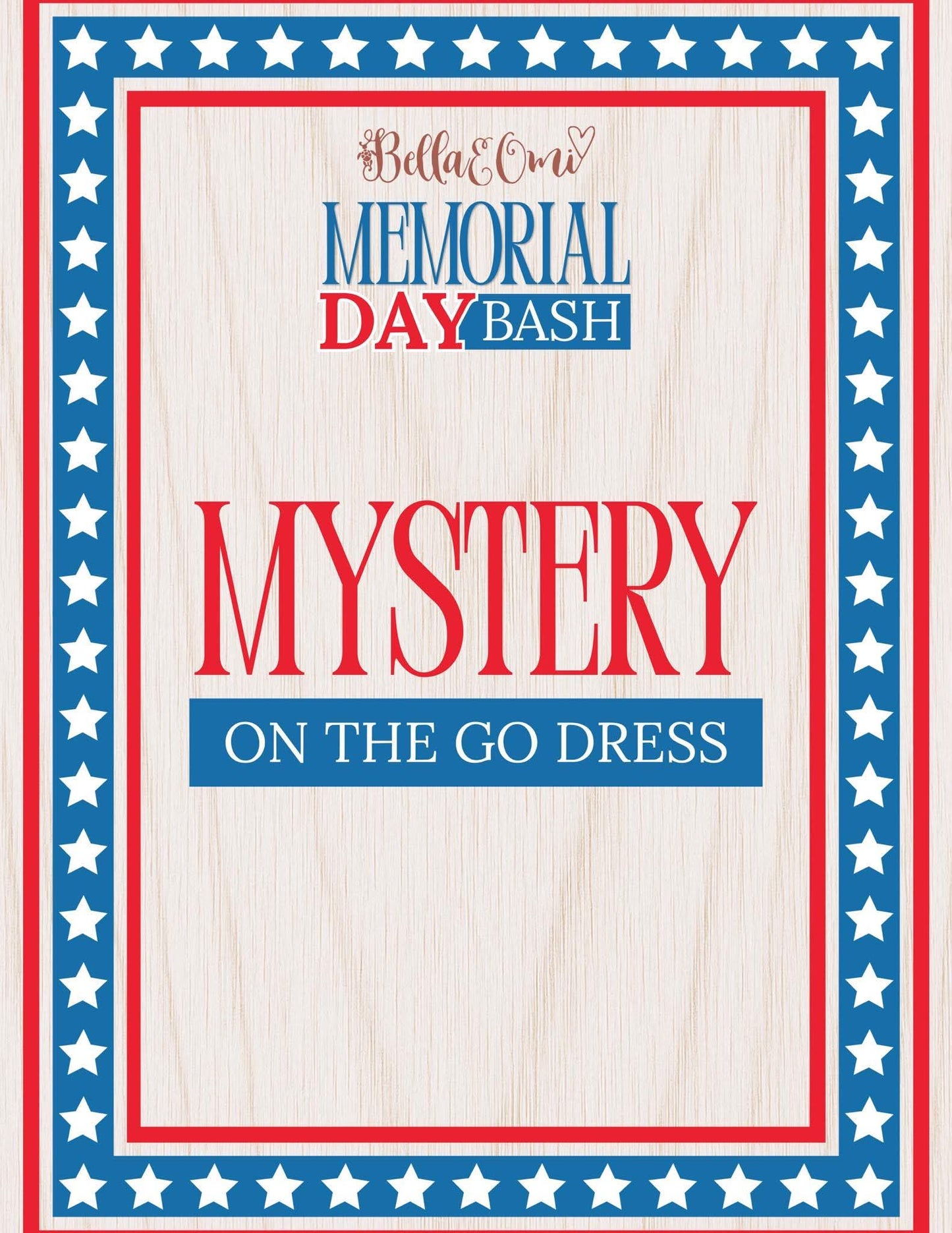 Extras (2026 Memorial Day Bash) ON THE GO DRESS SHORT SLEEVE