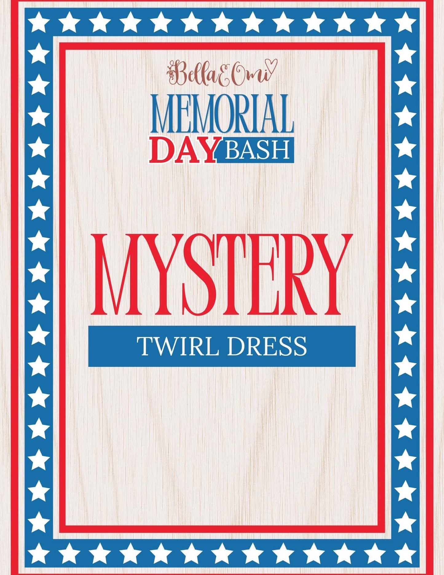 Extras (2026 Memorial Day Bash) TWIRL DRESS