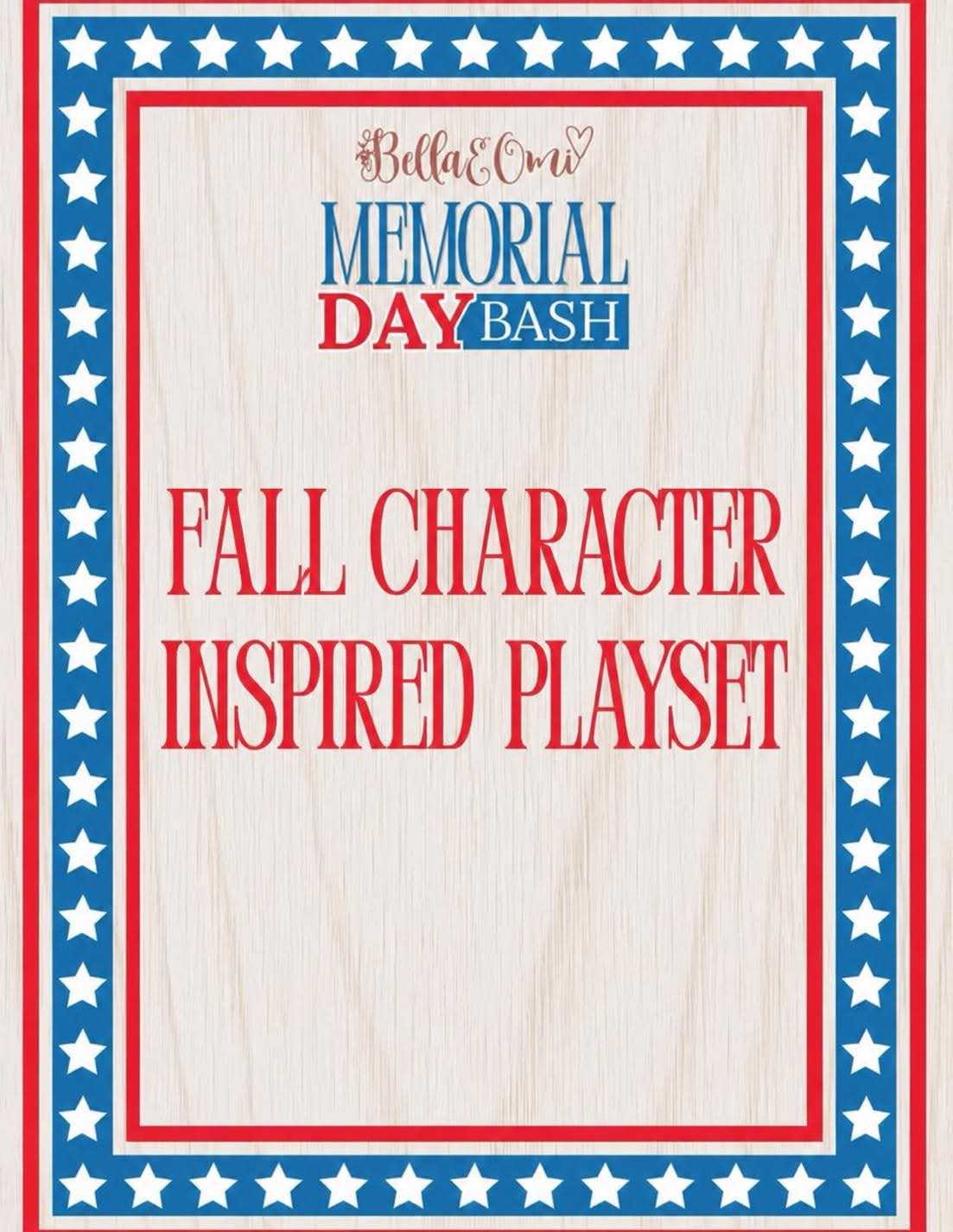 Extras (2026 Memorial Day Bash) LIMITED Fall Character Inspired Playset
