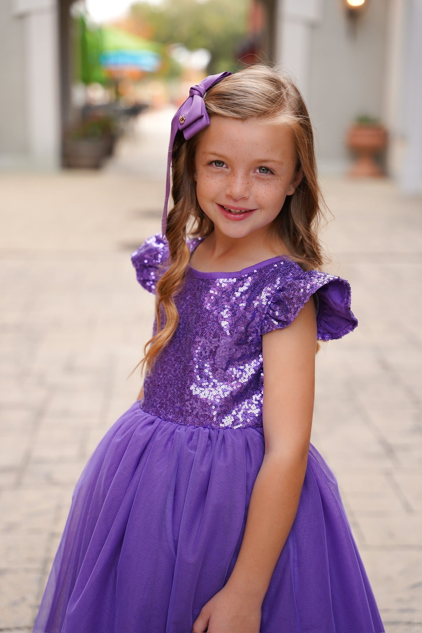 EXTRAS (2025 Easter Dresses) Purple Sequin Dress