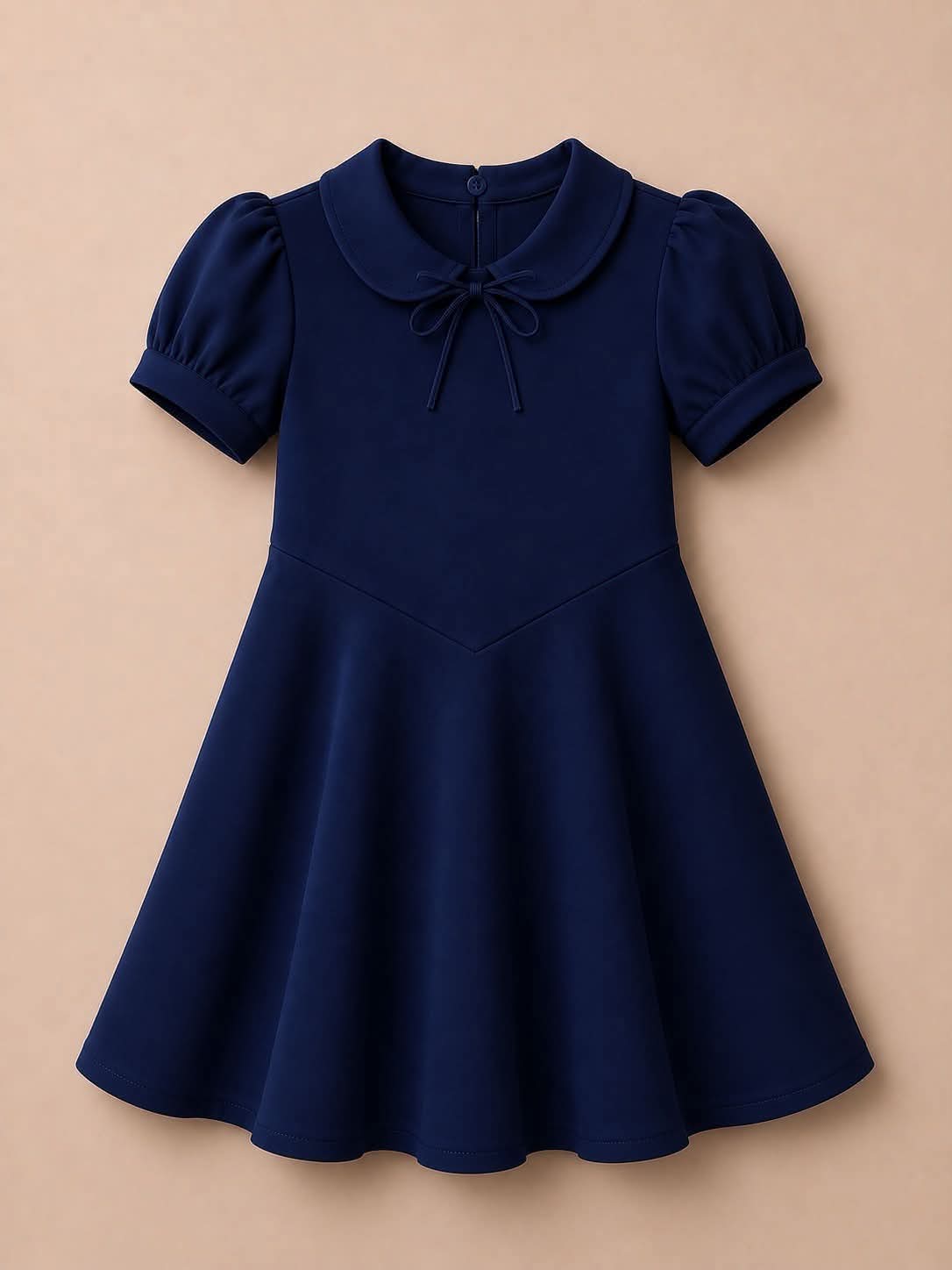 Extras (2026 School Uniforms) Navy Peter Pan Bow Dress