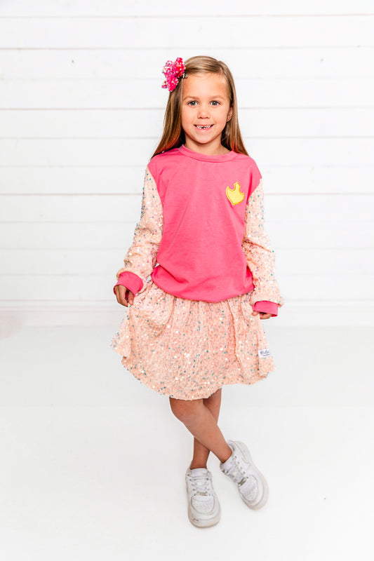 (2025 Princess Joggers) True Love's Kiss Skort Set