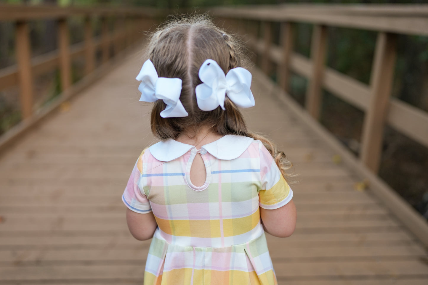 EXTRAS (2025 Easter Dresses) Plaid Peter Pan Dress