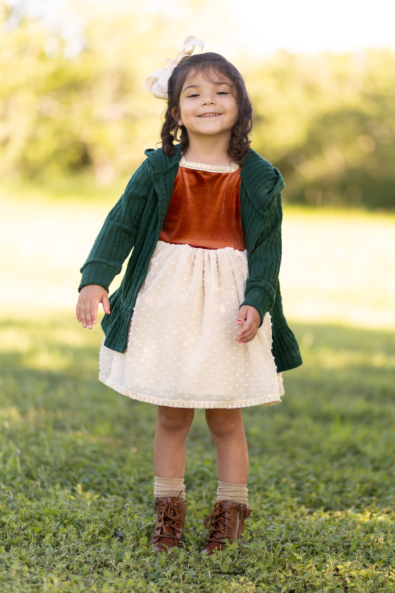 EXTRAS (2026 Cardigans) Green Hooded Cardigan