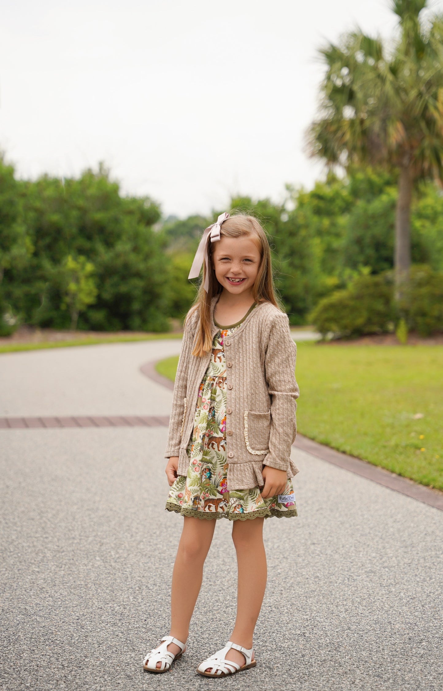 EXTRAS (2026 Cardigans) Tan Pocket Cardigan