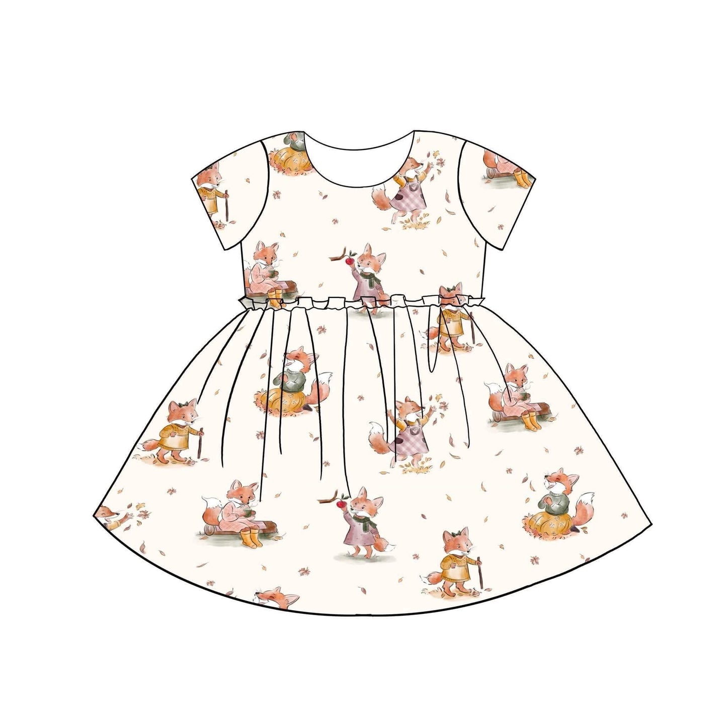 (2026 Fall BYOP) Short Sleeve Fox Friends