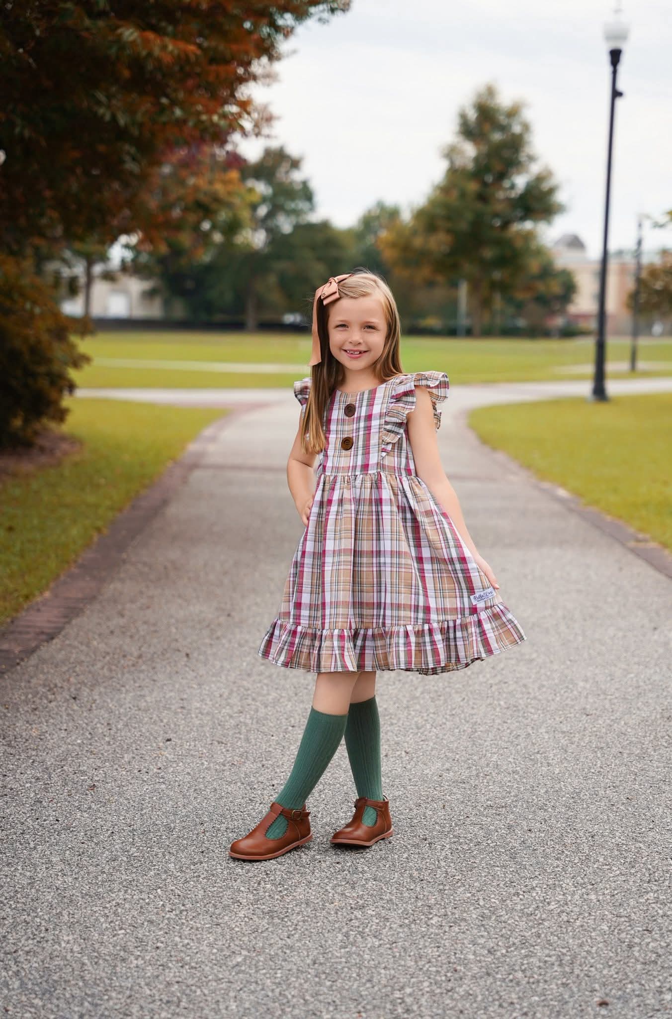 (2026 Fall Collection) Plaid Pinafore