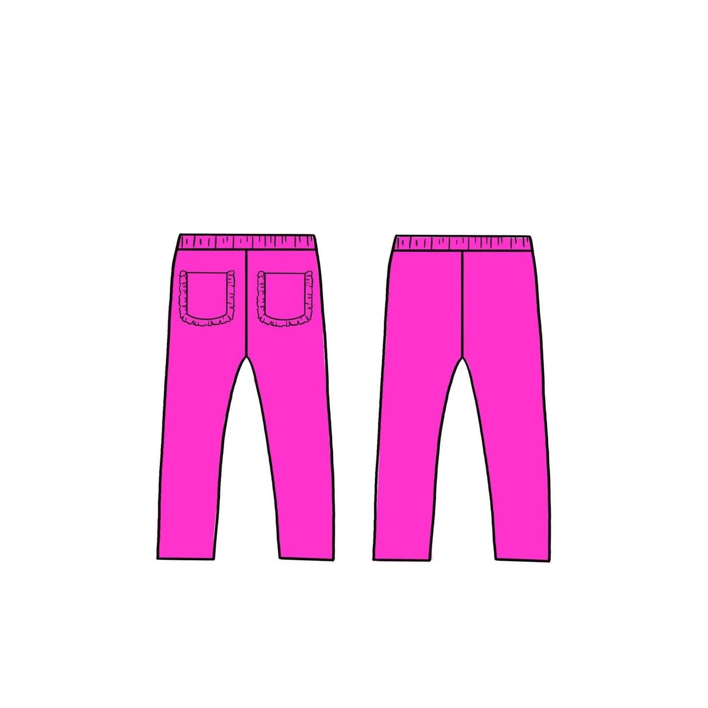 (2026 BTS BYOP) Hot Pink Leggings