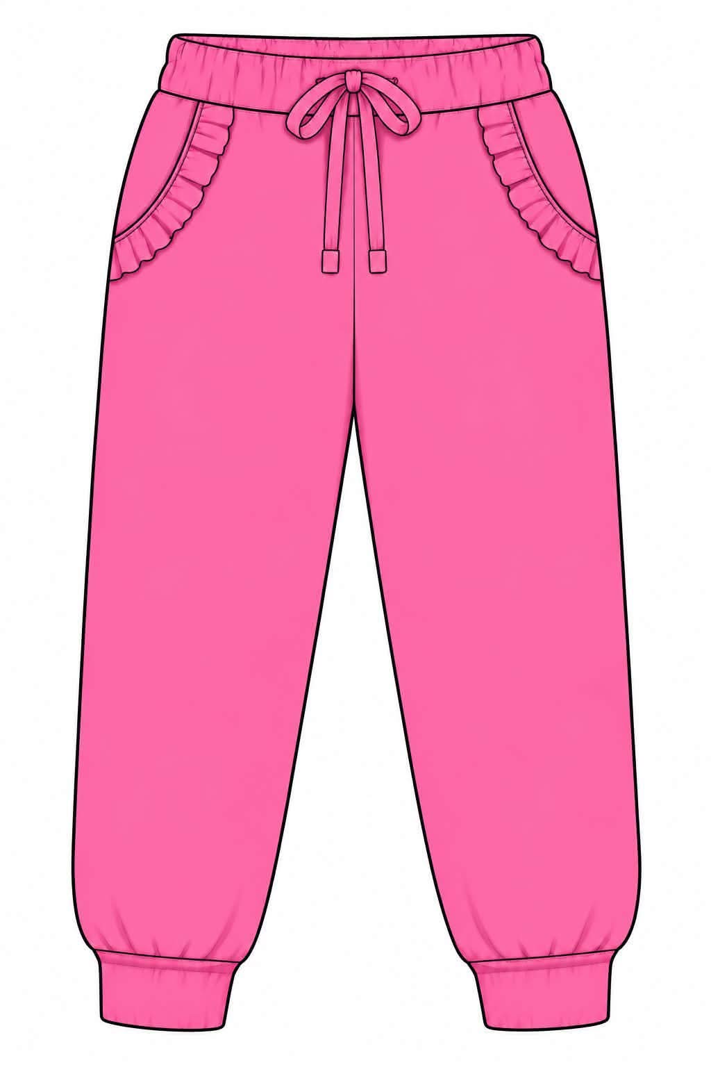 (2026 Winter Mix & Match) Hot Pink Joggers