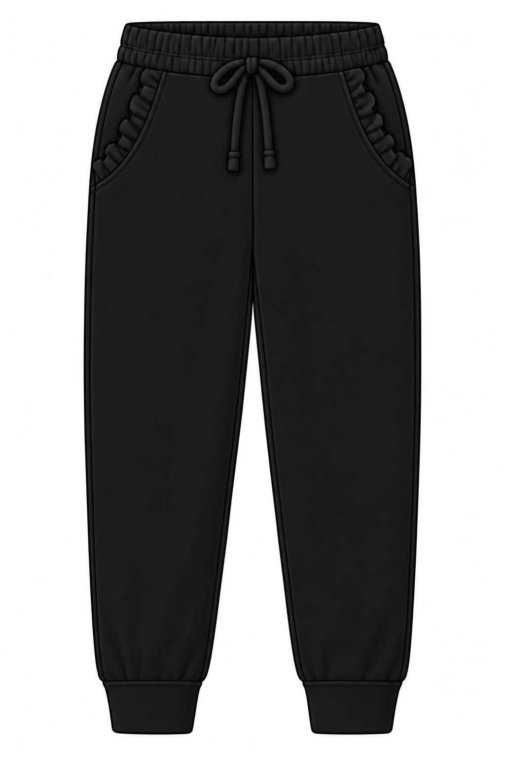 (2026 Winter Mix & Match) Black Joggers