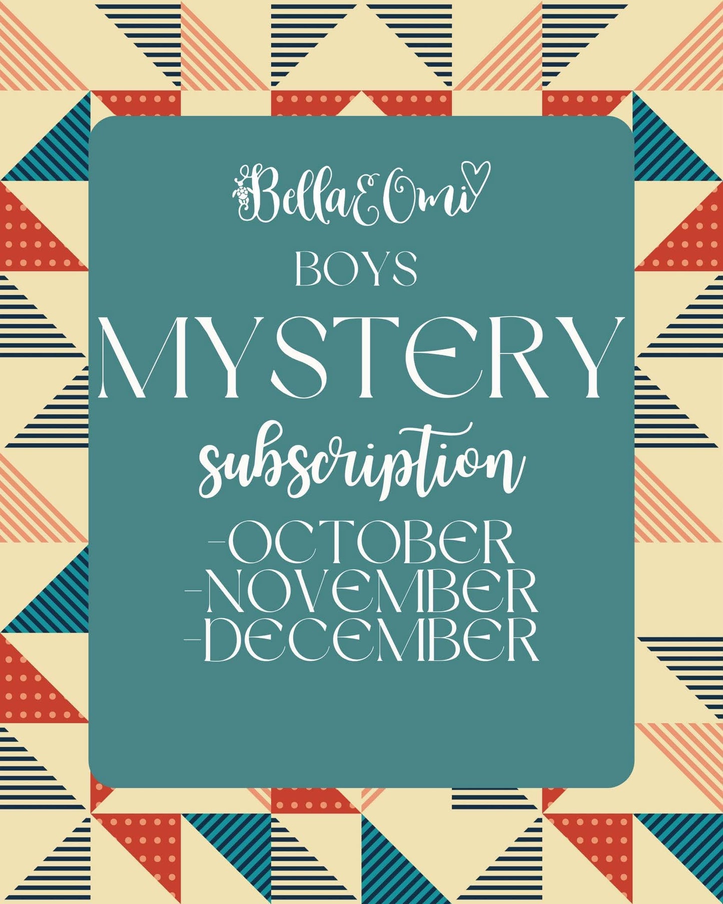 (2026 Mystery Sub) Boys Sub Oct-Dec