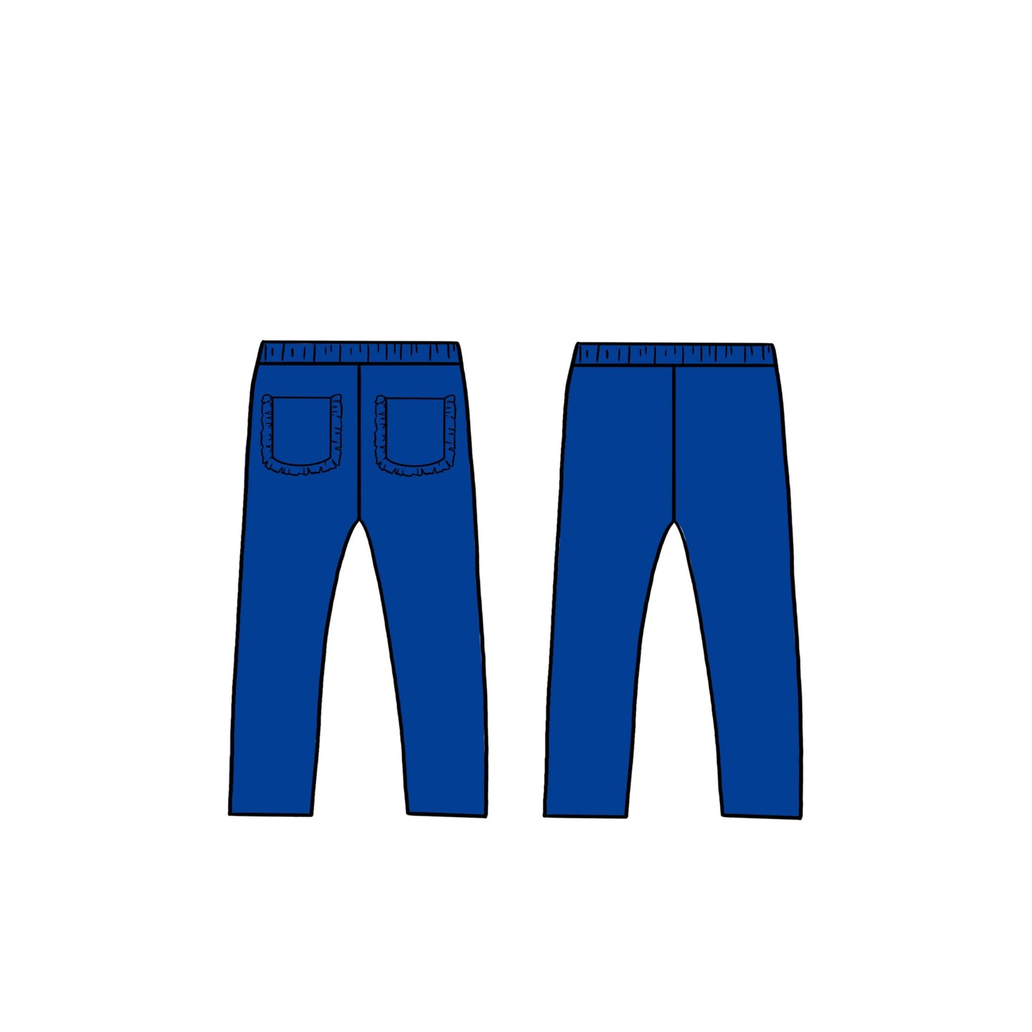 (2026 Princess Playsets)Blue Leggings
