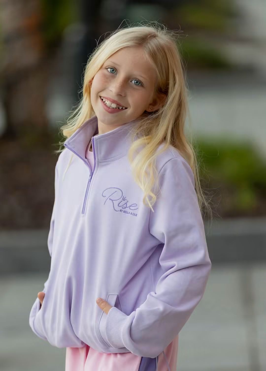 (2026 First Release) Rise Purple Half Zip Pulllover