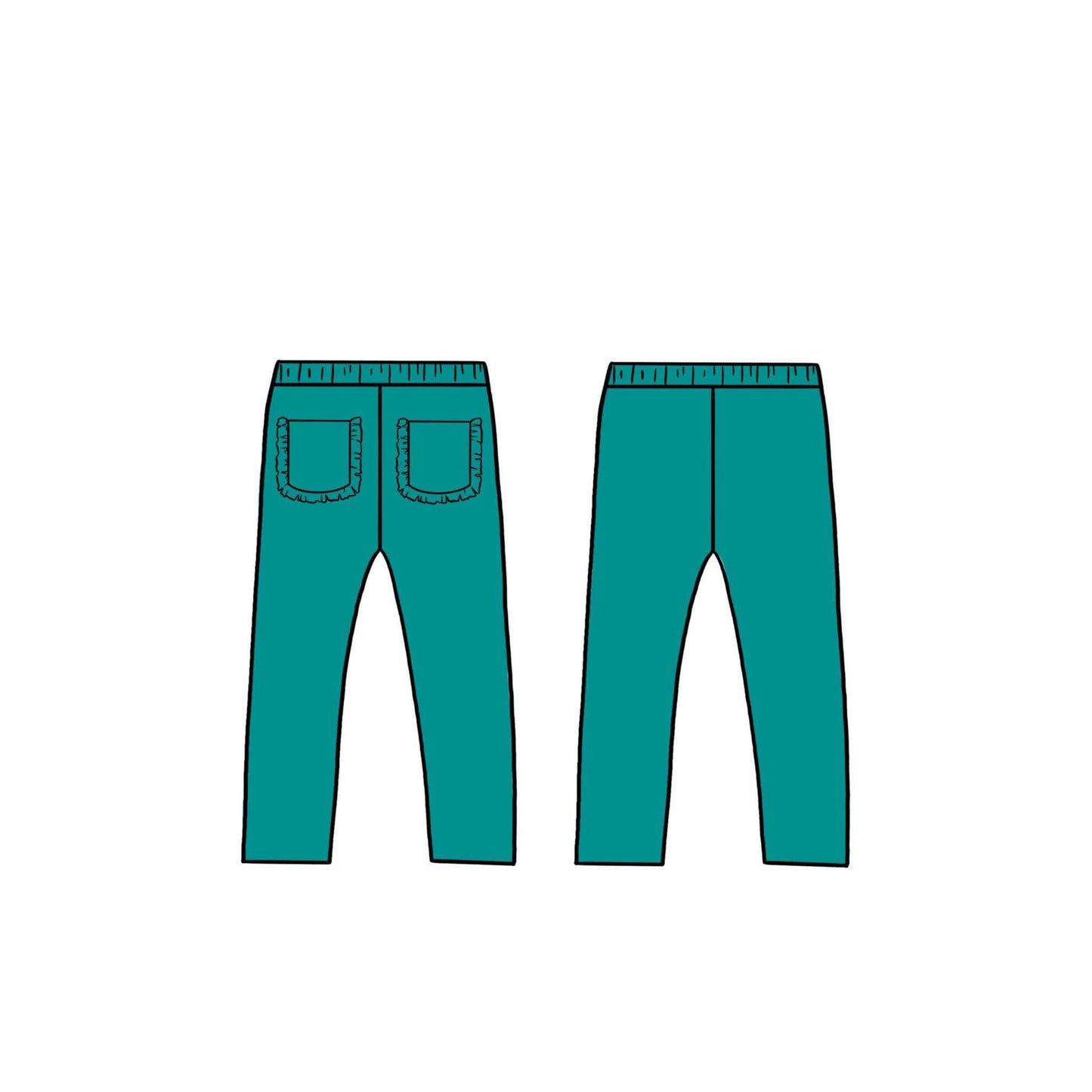 (2026 Fall BYOP) Ruffle Butt Teal