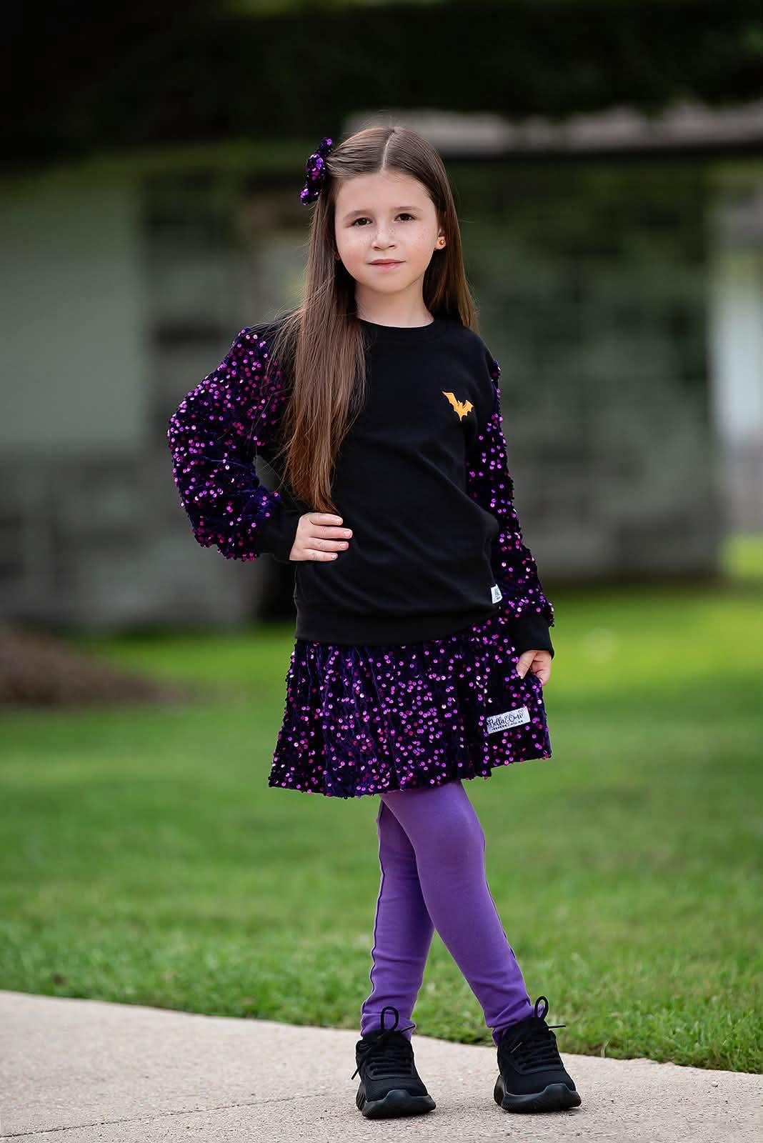 (2025 Boo Crew) Sparkle Skort With Legging Set