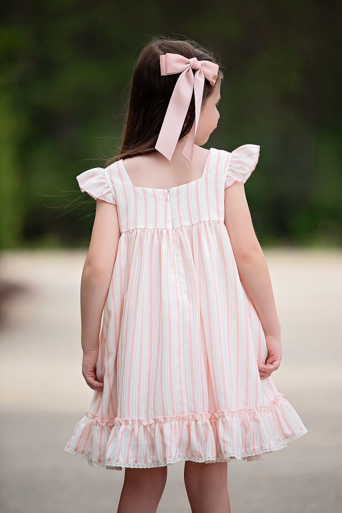 (2026 Fall Dresses) Pink Striped Dress
